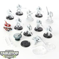 Tau Empire -10x Fire Warriors Strike Team - grundiert