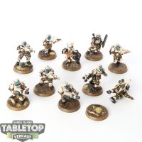 Astra Militarum - 10x Cadian Shock Troops Klassisch - bemalt