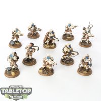 Astra Militarum - 10x Cadian Shock Troops Klassisch - bemalt