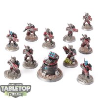 Tau Empire - 10 x Fire Warriors Breacher Team - bemalt