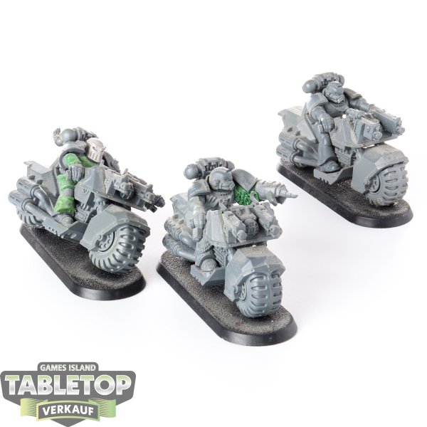 Space Marines - 3x Bike - unbemalt