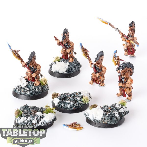 Fyreslayers - 5 x Hearthguard Berzerkers - gut bemalt