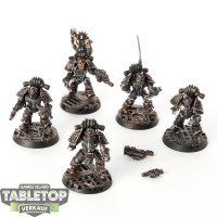 Horus Heresy - 5 x Iron Hands Legion MKIII Squad - bemalt