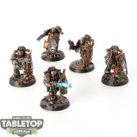 Horus Heresy - 5 x Iron Hands Medusan Immortals - bemalt