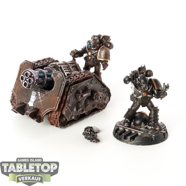 Horus Heresy - Iron Hands Legion Rapier Battery with Quad Launcher - bemalt