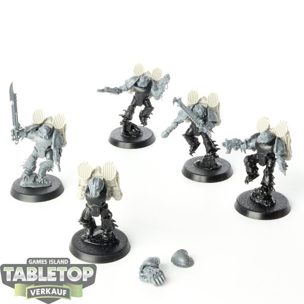 Chaos Space Marines - 5 x Raptors - unbemalt