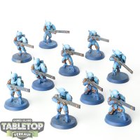 Tau Empire - 10 x Fire Warriors Strike Team - bemalt