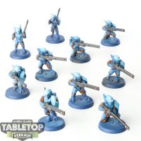 Tau Empire - 10 x Fire Warriors Strike Team - bemalt