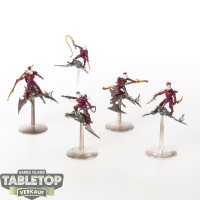 Drukhari - 5x Hellions - teilweise bemalt