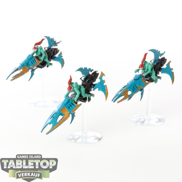 Drukhari - 3x Reavers - bemalt