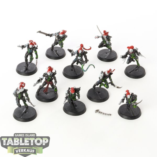 Drukhari - 10x Wyches - teilweise bemalt