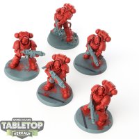 Blood Angels - 5 x Heavy Intercessors - teilweise bemalt