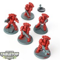 Blood Angels - 5 x Heavy Intercessors - teilweise bemalt