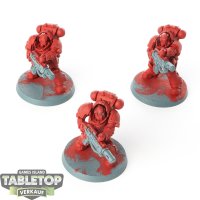 Blood Angels - 3 x Primaris Eradicators - teilweise bemalt