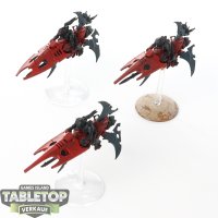 Drukhari - 3 x Reavers - teilweise bemalt