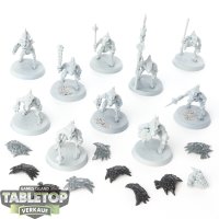 Seraphon - 10 x Saurus Warriors klassisch - teilweise bemalt