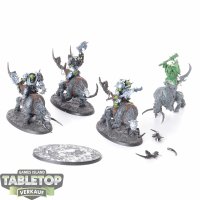 Ogor Mawtribes - 4 x Mournfang Pack - teilweise bemalt