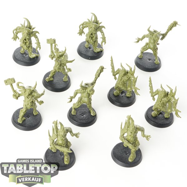 Death Guard - 10x Poxwalker - unbemalt