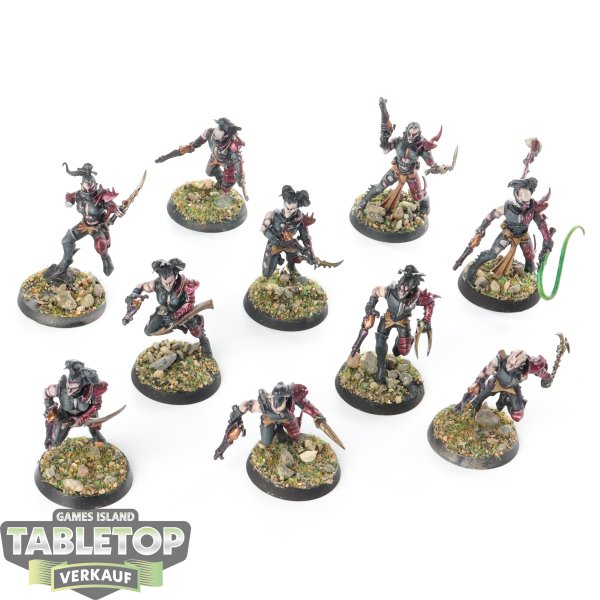 Drukhari - 10x Wyches - bemalt