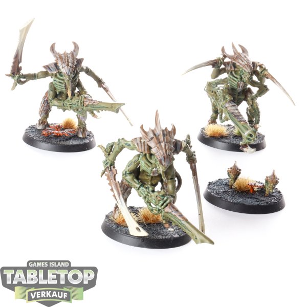 Tyraniden - 3 x Tyranid Warriors - bemalt