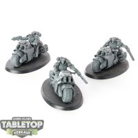 Space Marines - 3 Outriders - unbemalt