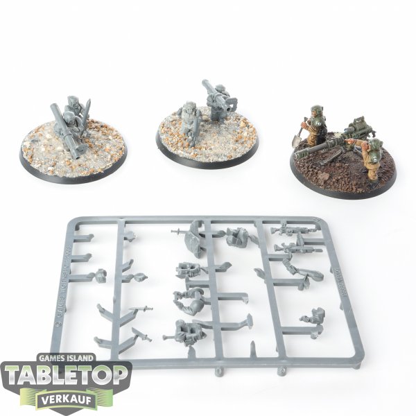 Astra Militarum - 3x Heavy Weapons Squad klassisch - teilweise bemalt