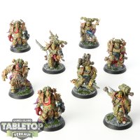 Death Guard - 8 x Plague Marines - bemalt