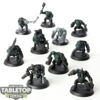 Orks - 10x Ork Boyz - teilweise bemalt