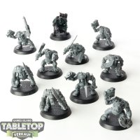 Orks - 10x Ork Boyz - teilweise bemalt