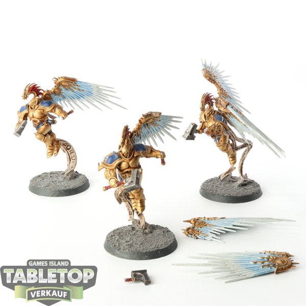 Stormcast Eternals - 3x Prosecutors with Celestial Hammers - bemalt