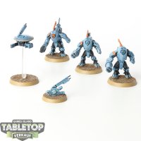 Tau Empire - 3 XV25 Stealth Battlesuits - bemalt