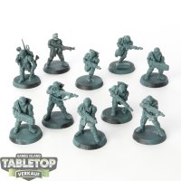 Astra Militarum - 10 x Cadian Shock Troops - teilweise...