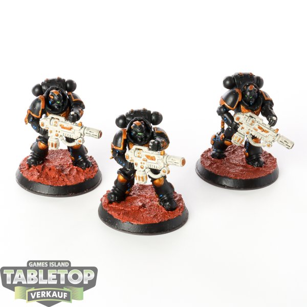 Space Marines - 3 x Primaris Eradicators - bemalt