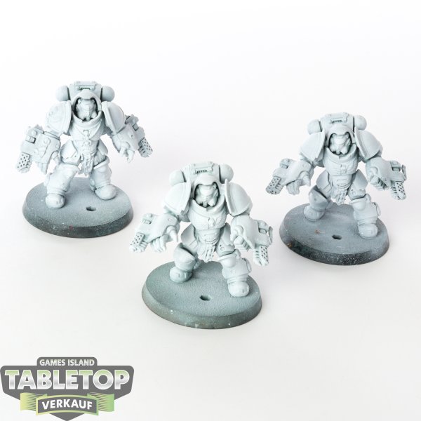 Space Marines - 3x Primaris Aggressors - grundiert