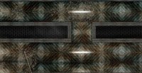 Playmats.eu - Rubber Zones for Warhammer 40k (5 Pieces) - 12"x6" / 30,5 x15cm - Dark Corridor