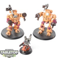 Adeptus Mechanicus - 3x Kastelan Robots - bemalt