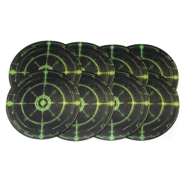 Playmats.eu - Objective Markers for Age of Sigmar 4th Edition / Warhammer 40k (8 Pieces) - Cursed Ritual