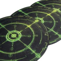 Playmats.eu - Objective Markers for Age of Sigmar 4th Edition / Warhammer 40k (8 Pieces) - Cursed Ritual