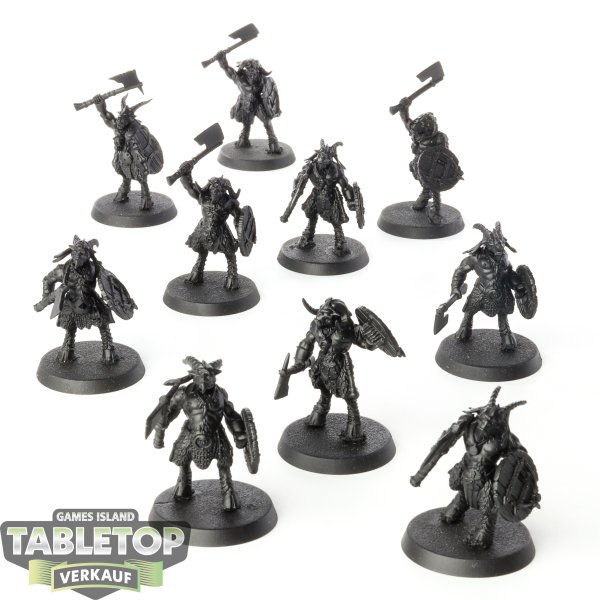 Beastmen Brayherds - 10 x Gors  - grundiert