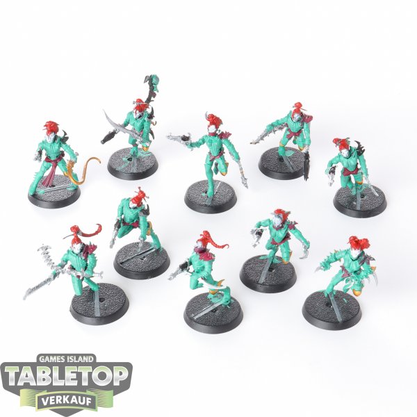 Drukhari - 10x Wyches - teilweise bemalt