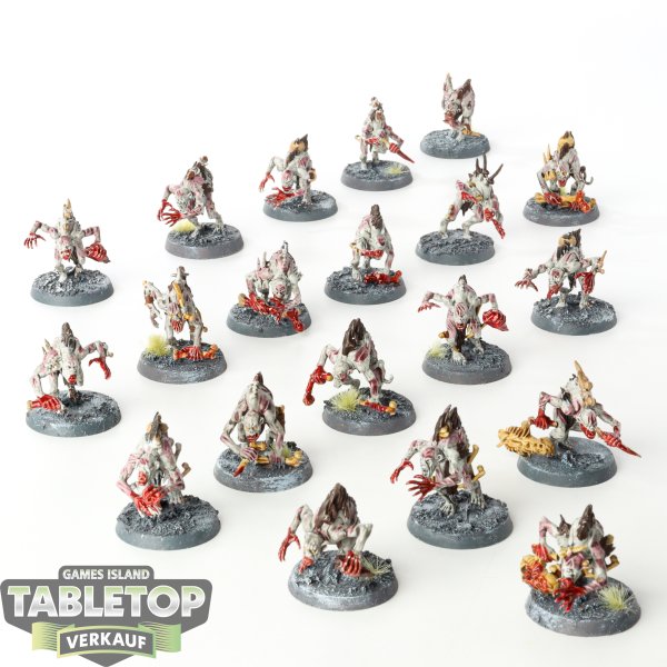 Flesh-eater Courts - 20 x Crypt Ghouls - bemalt