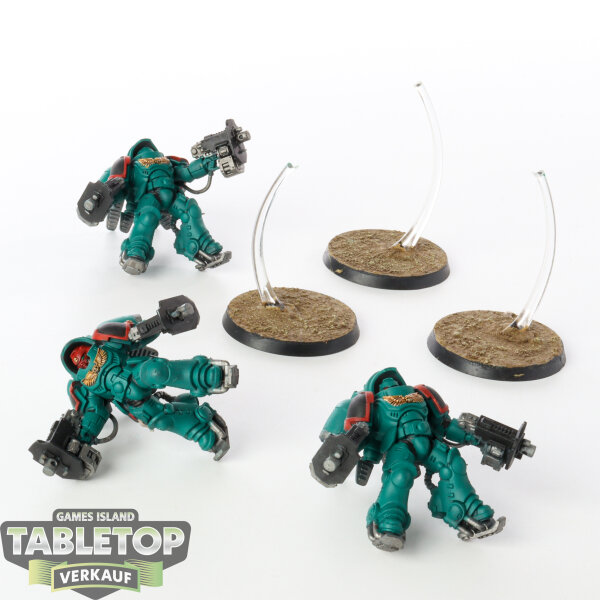 Space Marines - 3x Primaris Inceptors - teilweise bemalt