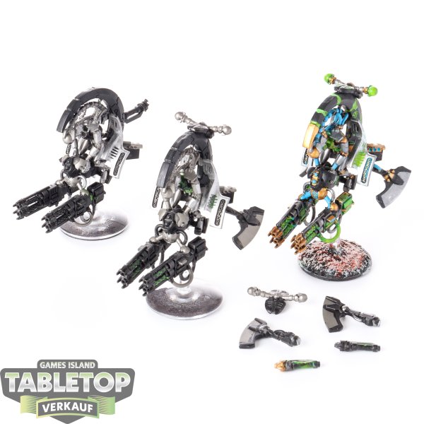 Necrons - 3x Tomb Blades - teilweise bemalt