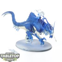 Seraphon - Skink Oracle on Troglodon - teilweise bemalt