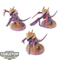 Tyraniden - 3 x Tyranid Warriors - teilweise bemalt