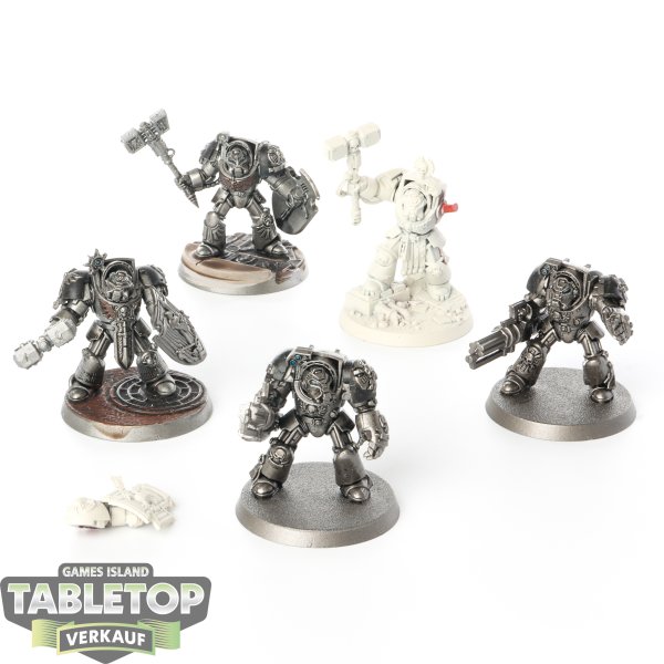 Space Marines - 5 x Terminator Squad klassisch - teilweise bemalt