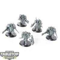 Death Guard - 5x Blightlord Terminators - unbemalt