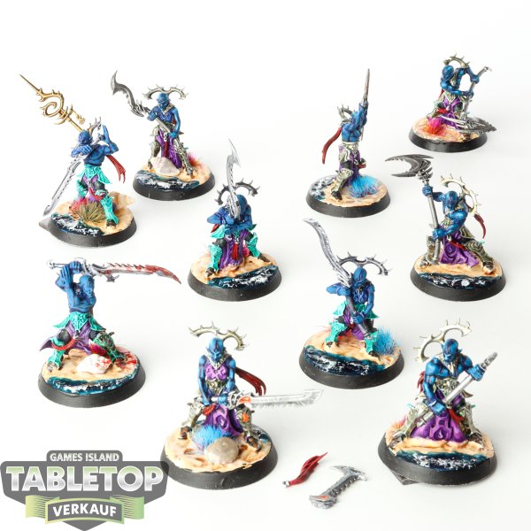 Idoneth Deepkin - 10x Namarti Thralls - bemalt