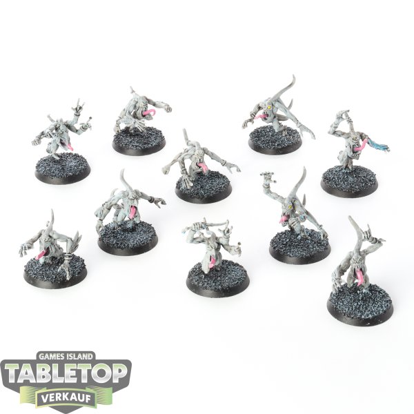 Disciples of Tzeentch - 10x Pink Horrors of Tzeentch - teilweise bemalt