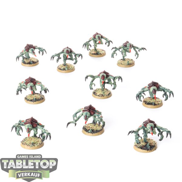 Tyraniden - 10x Genestealers - klassisch - bemalt